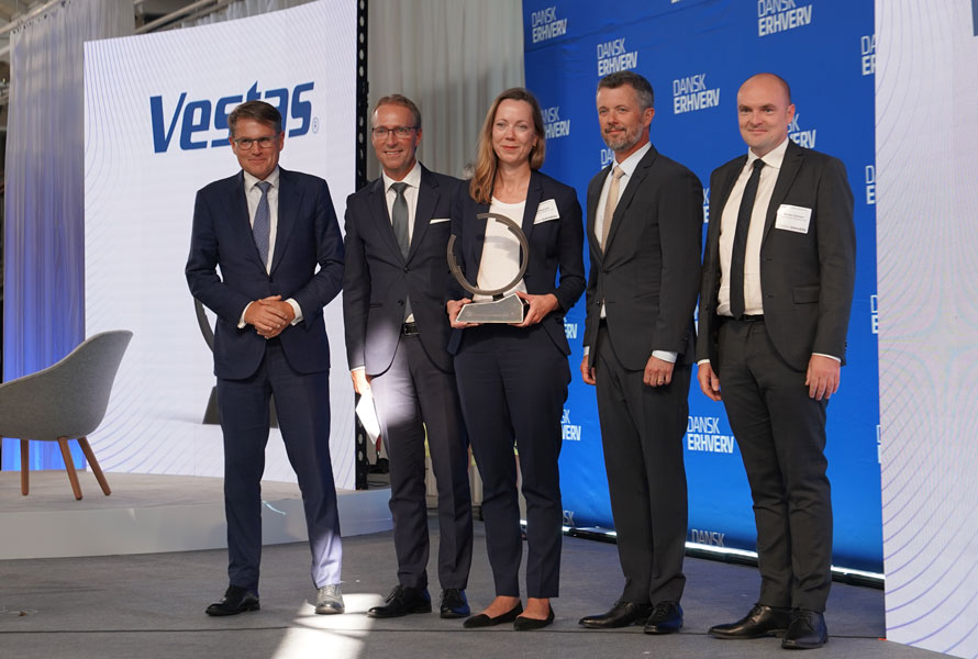 Vestas Vinder Dansk Erhverv-prisen 2022